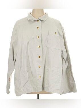 Big Bud Press Cream Work Jacket with Gold Buttons